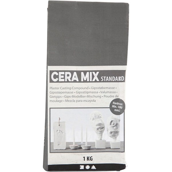 Poudre de plâtre Cera-Mix - Gris clair - 1 kg - Photo n°1
