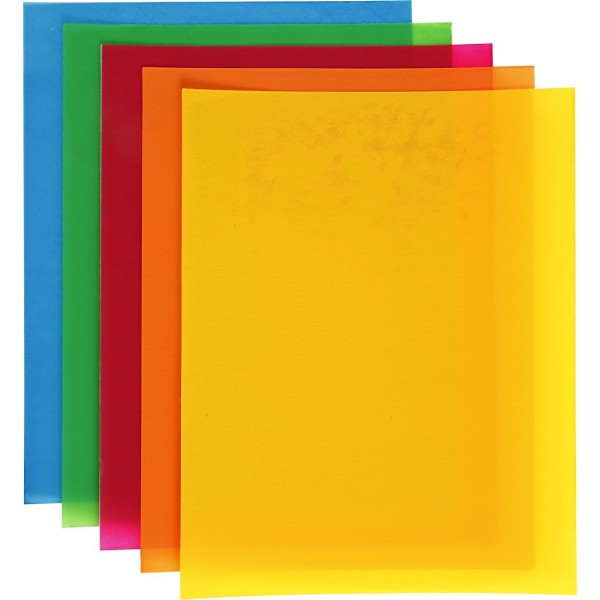 Assortiment de plastique dingue 20 x 30 cm - Multicolore - 10 pcs - Photo n°1