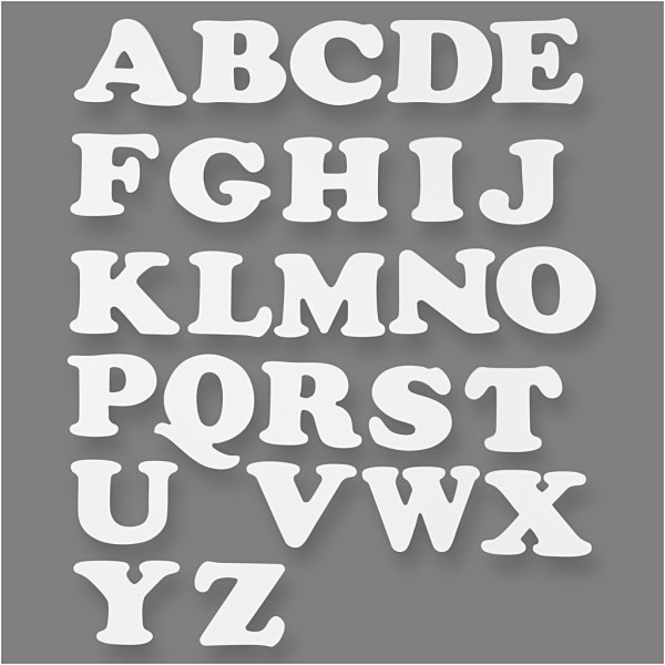 Formes à décorer - Alphabet - 16 pcs - Photo n°1