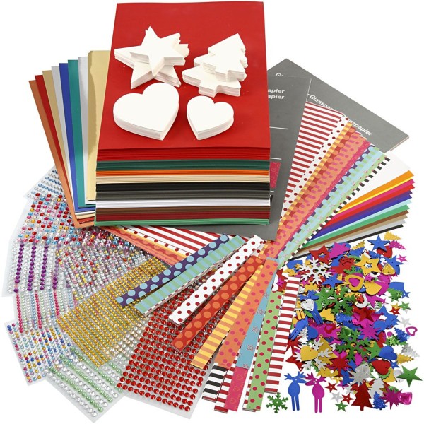 Kit papier créatif Noël - Plus de 750 pcs - Photo n°1
