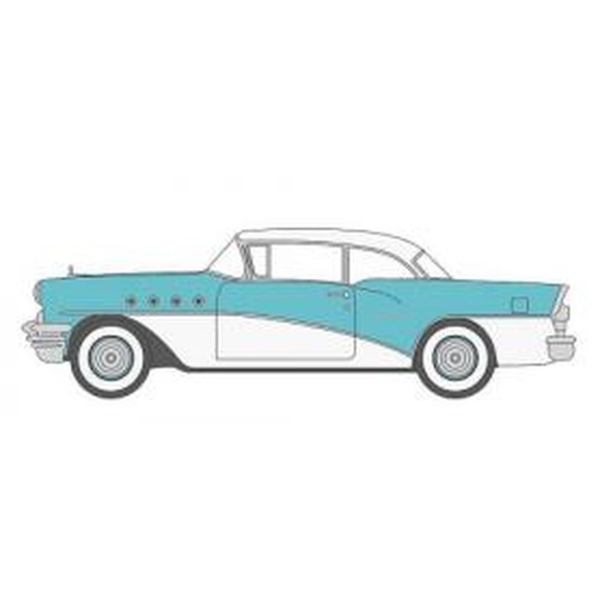 Buick Century 1955 bleu - blanc  - Echelle HO - Photo n°1