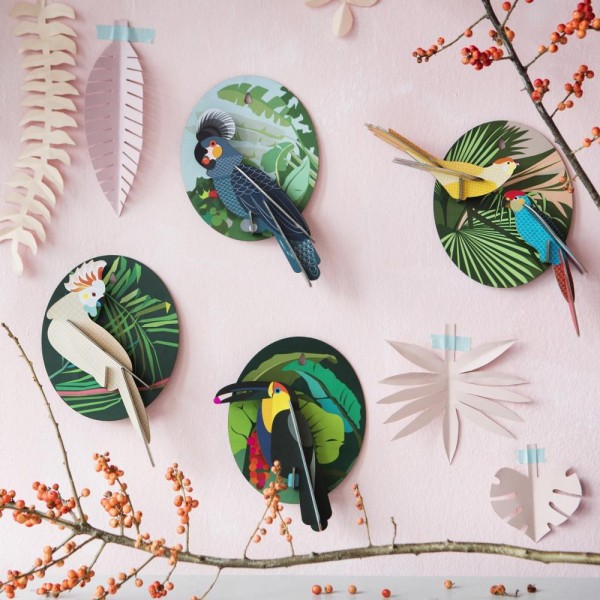 12pcs Vie Véritable Artificielle Oiseau personnages Créative Artisanat À faire soi-même Home Art Decor 