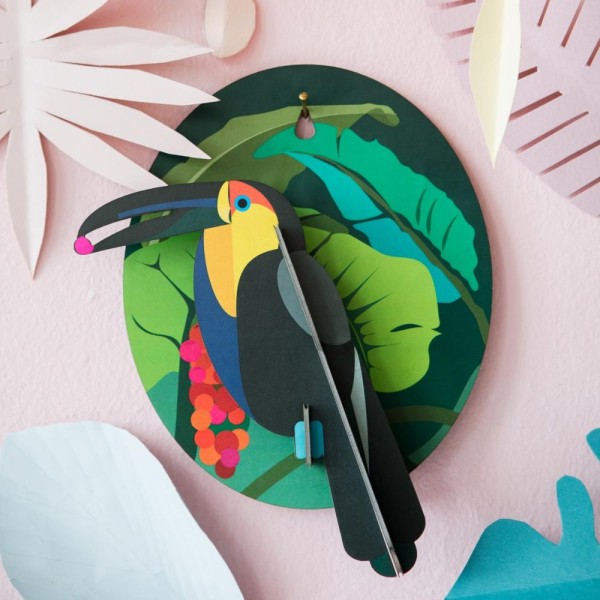 Oiseau exotique Toucan Décoration murale 3D Studioroof - Photo n°2