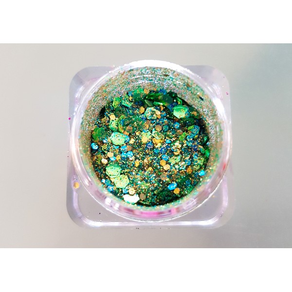 Bio Glitter Mix Party paillettes cosmétique biodégradables - Photo n°1