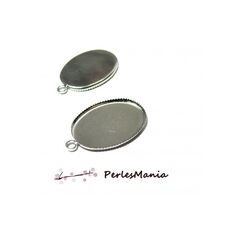 perlesmania.com PS1102491 Pax 25 pendentifs B/éli/ères Predator 15 par 10mm Metal Argent Antique