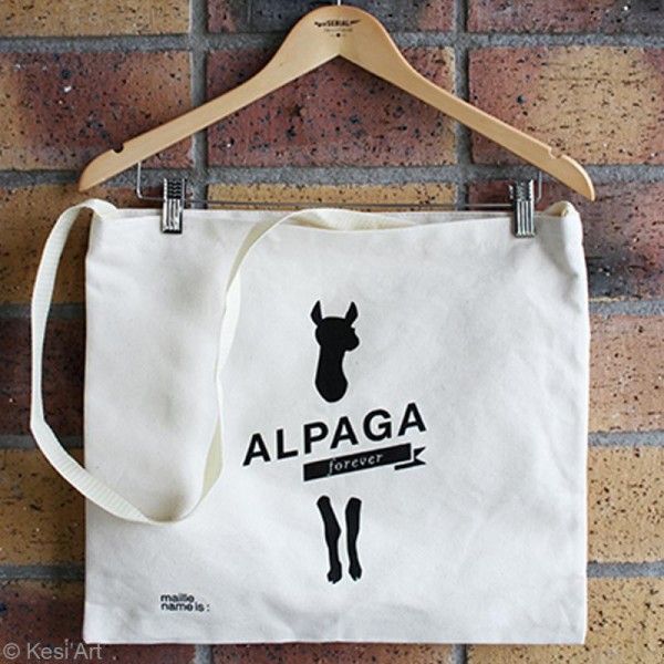 Tote bag Alpaga Forever - 38 x 42 cm - Photo n°2