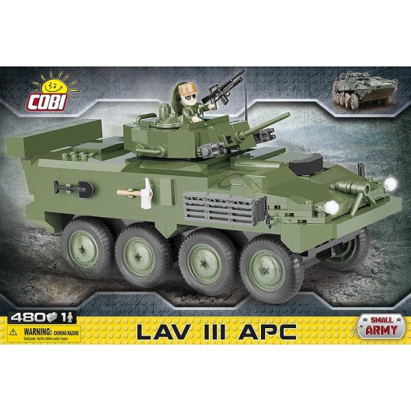 Petite armée - LAV III APC - 480 pièces, 2 figurines Cobi - Photo n°1