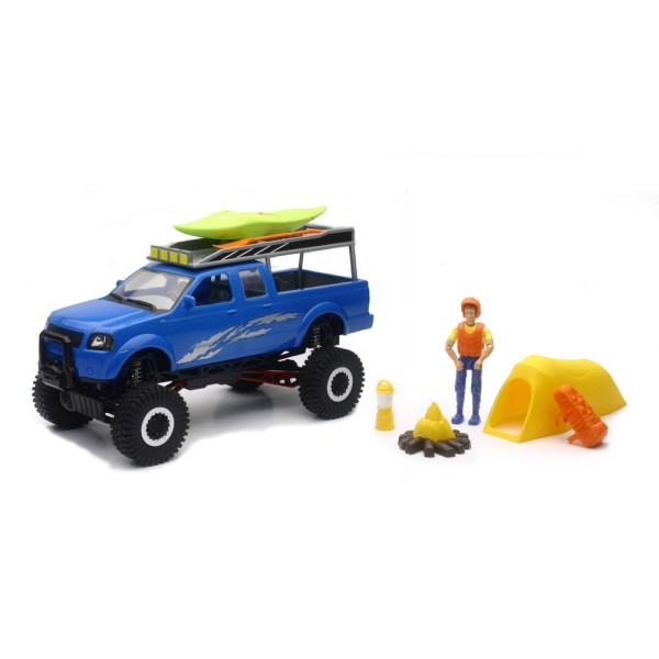 Pick up off road avec accessoires de camping 1/20 New Ray - Photo n°1