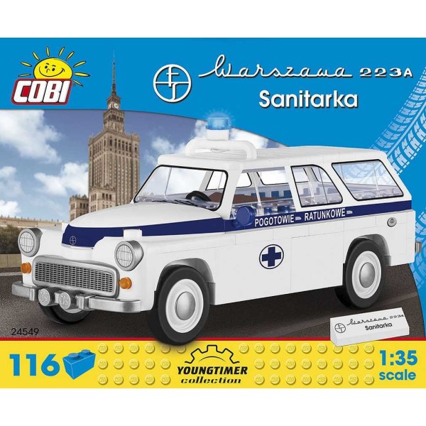 Warszawa 223 A Ambulance - 116 pièces 1/35 Cobi - Photo n°1