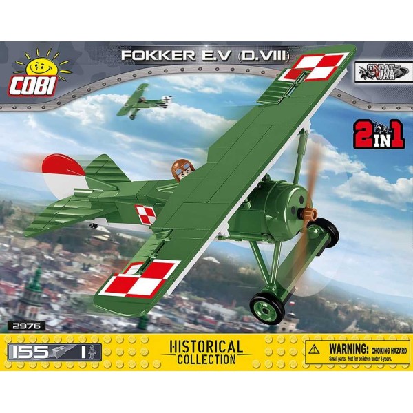 Fokker E.V (D.VIII) - 155 pièces, 1 figurine Cobi - Photo n°1