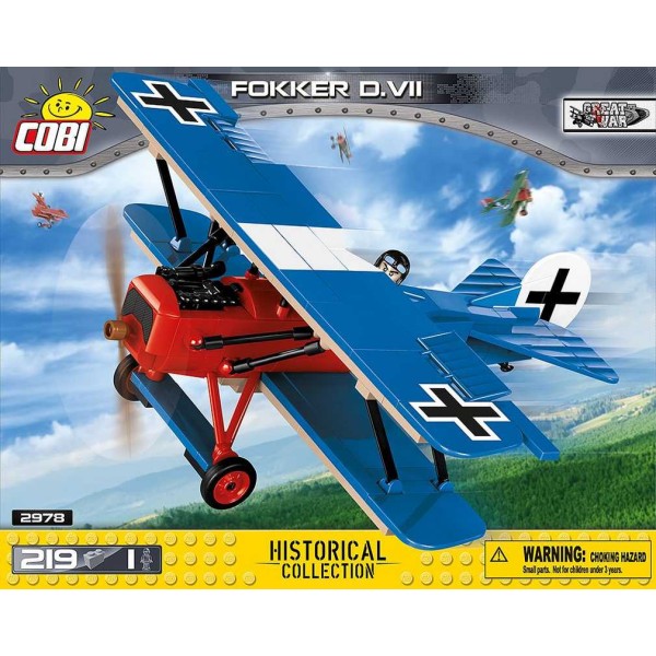 Fokker D.VII - 219 pièces, 1 figurine Cobi - Photo n°1