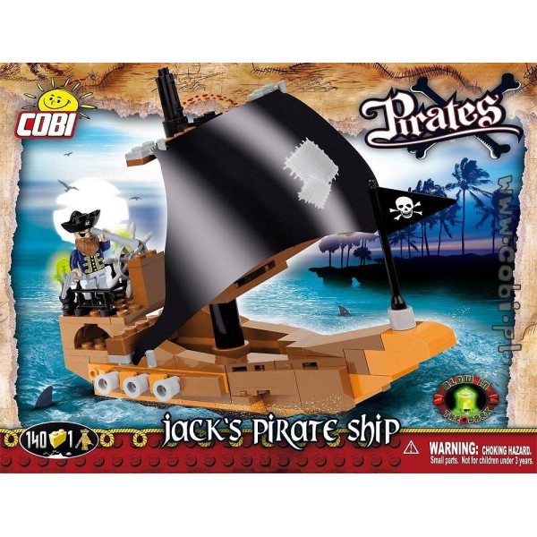 Pirates - Bateau de Pirates Jack - 140 pièces , 1 figurine Cobi - Photo n°1