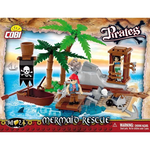 Pirates - L'ile des pirates 140 pièces , 2 figurines Cobi - Photo n°1