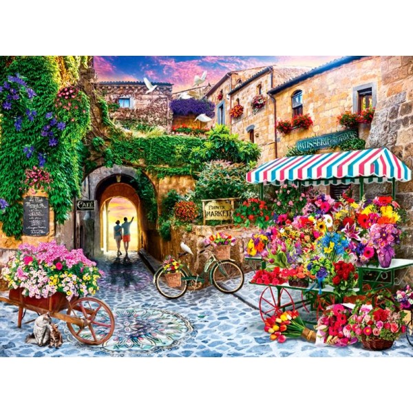 Le marché aux fleurs - Puzzle 1000 pièces Anatolian - Photo n°1