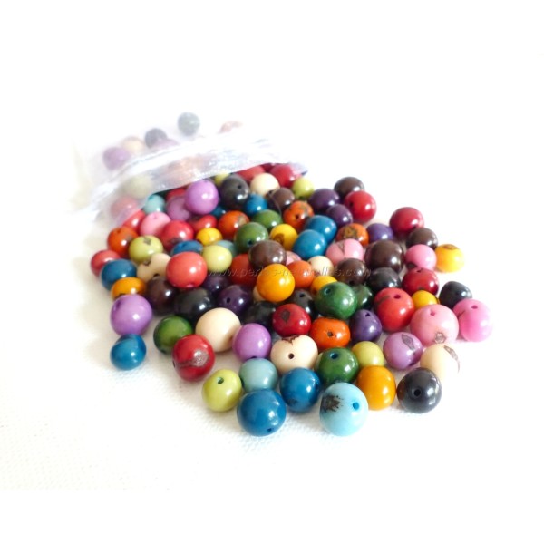 1000 Perles Açai Multicolores - Photo n°1