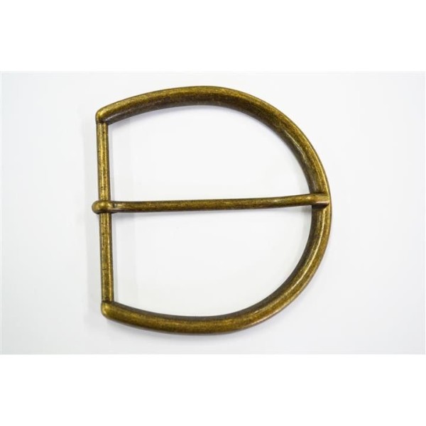 Boucle ceinture métal fine bronze 77x82mm - Photo n°1