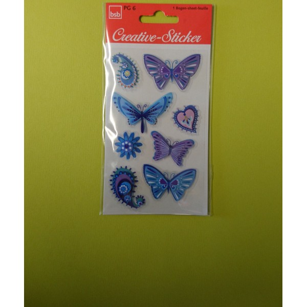 Stickers en relief sur les papillons - Photo n°1