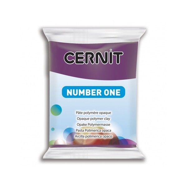 1 pain 56g pate Cernit Number One Pourpre Ref 56962 - Photo n°1