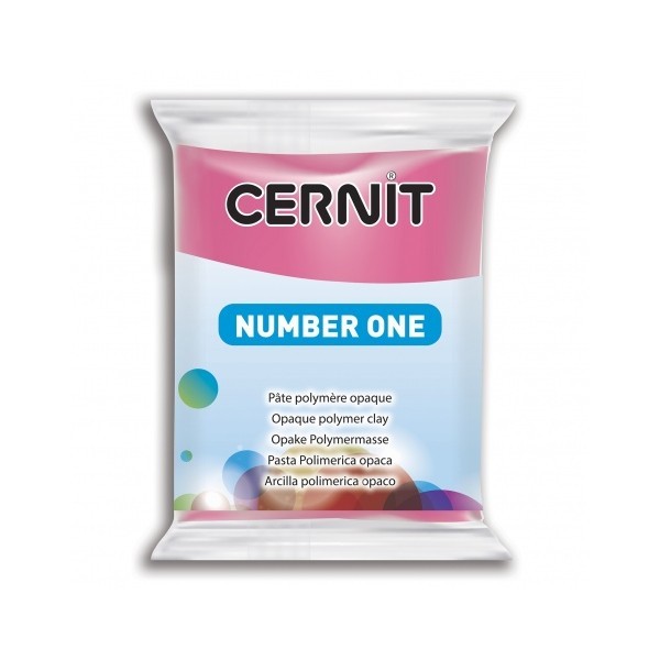 1 pain 56g pate Cernit Number One Framboise Ref 56481 - Photo n°1