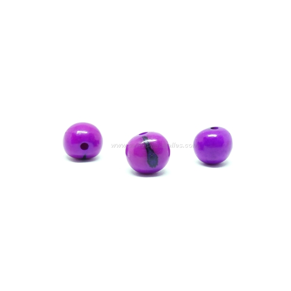 100 Perles Açai - Violet - Photo n°1
