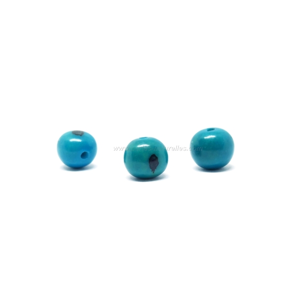 100 Perles Açai - Bleu - Photo n°1