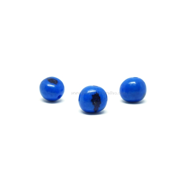 10 Perles Açai - Bleu Nuit - Photo n°1