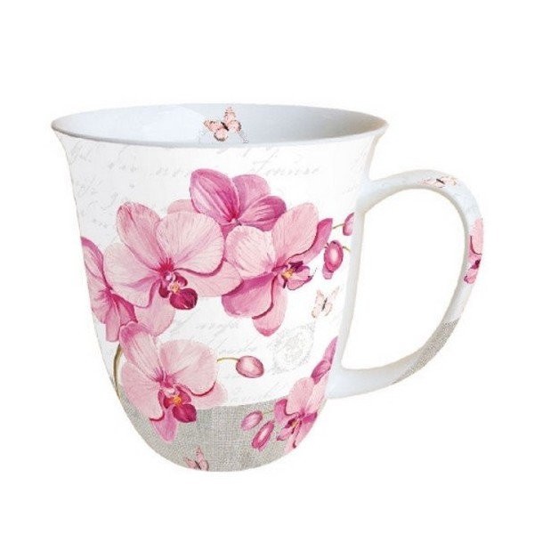 Mug, tasse, porcelaine AMBIENTE 10.5 cm 0.4 l ORCHIDS WITH LOVE - Photo n°1