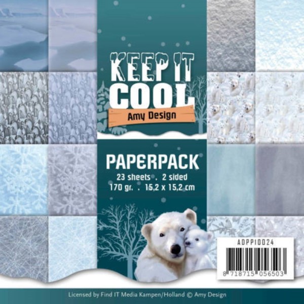 Bloc de papier - Amy Design - Keep It Cool 15.2 x 15.2 - Photo n°1