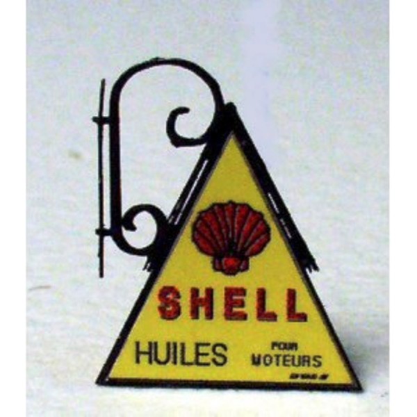 Enseigne huile shell - Echelle HO - Photo n°1