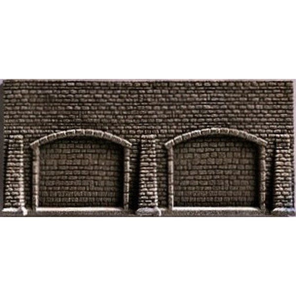 Mur avec arcades, en pierres 65 x 11,5 cm - Echelle HO - Photo n°1