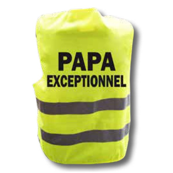 Gilet jaune humour - Papa exceptionnel - Photo n°1