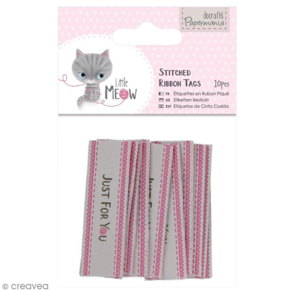 Étiquettes ruban - Little Meow - 10 pcs - Photo n°1