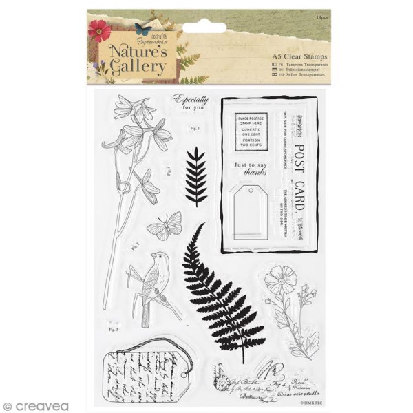 Tampons clear Nature's Gallery - 18 pcs - Photo n°1