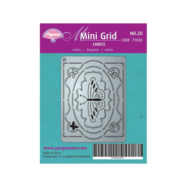 Mini grille 20, étiquette 7,5x10 cm - Photo n°1