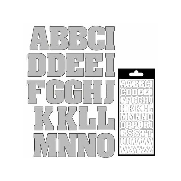 Alphabet XL - Argent Mat - Photo n°1