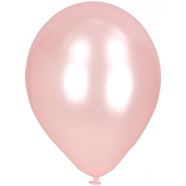 Ballons nacrés rose tendre - Lot de 50 - Photo n°1