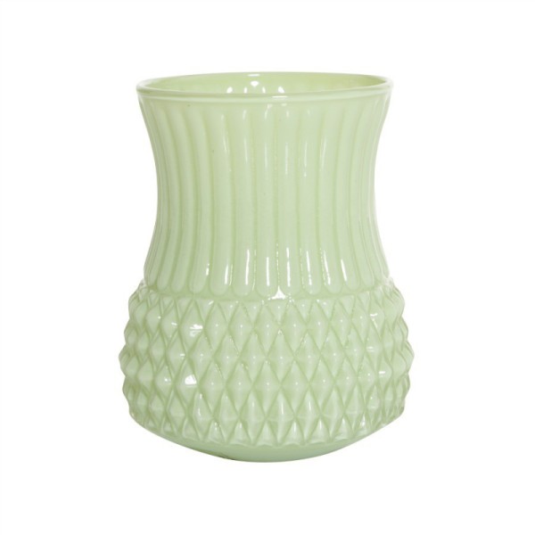 Vase verre arty opaline green - Photo n°1