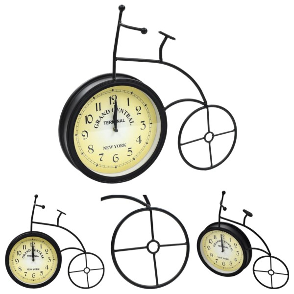Vidaxl Horloge Murale De Jardin Bicyclette Vintage - Photo n°1