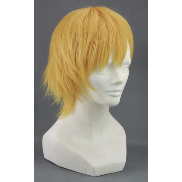 Perruque courte blonde jaune 30-35cm, cosplay kuroko no basuke kise ryota - Photo n°1