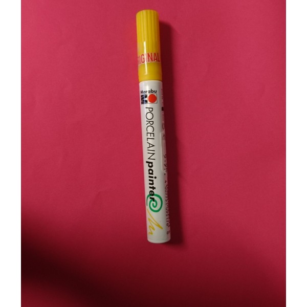 Crayon peinture pour porcelaine jaune - Photo n°1