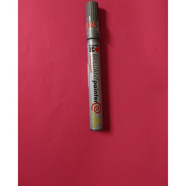 Crayon peinture pour porcelaine argenté - Photo n°1