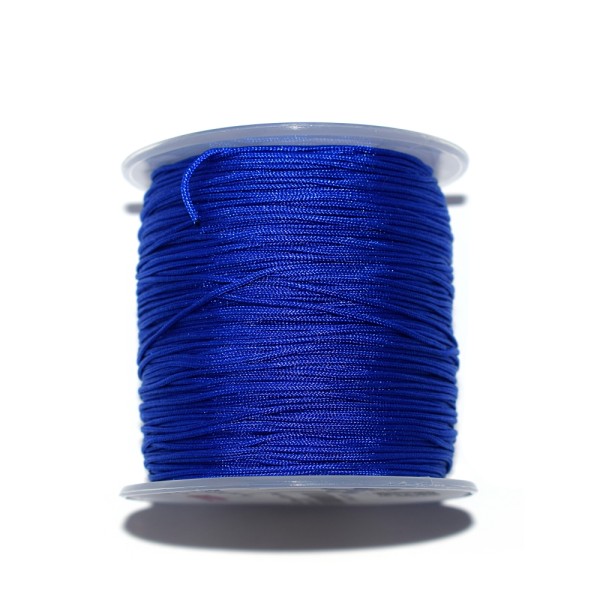 Fil nylon tressé 1 mm bleu roi x1 m - Photo n°1