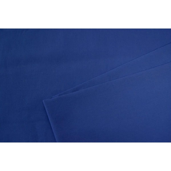 Popeline de coton bleu électrique - Photo n°1