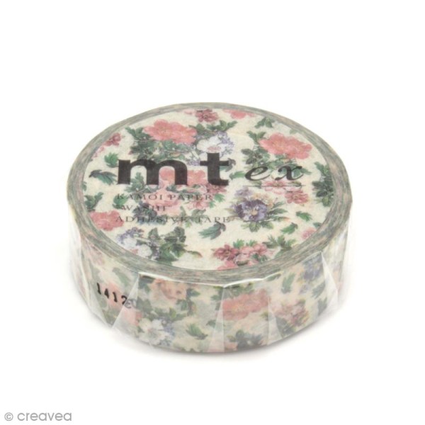 Masking tape fleurs - Fleurs vintages - 15 mm x 7 m - Photo n°2