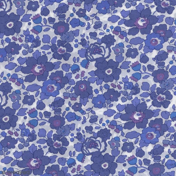 Tissu Liberty Betsy bleu - 2019 T - Par 10 cm (sur mesure) - Photo n°1