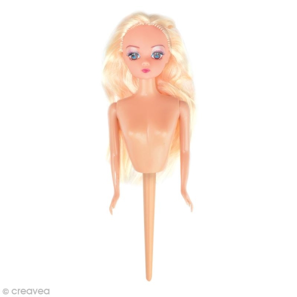 Buste de poupée blonde ScrapCooking - 18 cm - Photo n°1