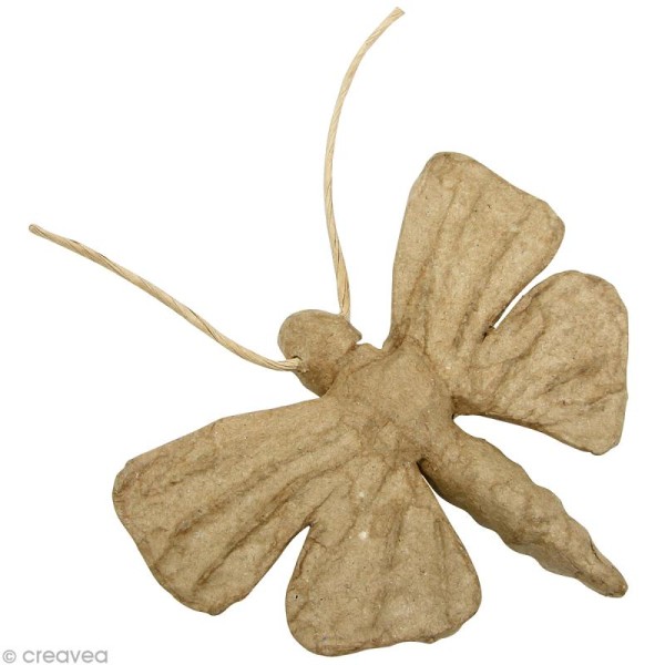 Papillon en papier mâché - 9 x 12 x 1,5 cm - Photo n°1