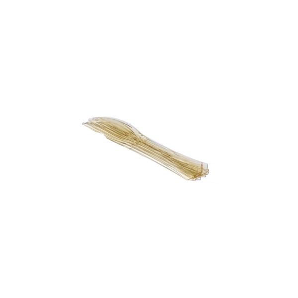 Couteaux en plastique (x12) ivoire - Photo n°1
