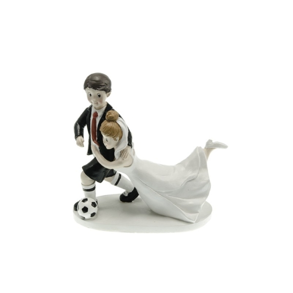 Figurine géante mariés foot - Photo n°1