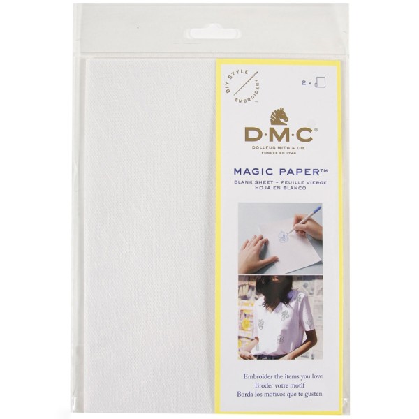 Feuille Magic Paper hydrosoluble pour broderie - A5 - 2 pcs - Photo n°1